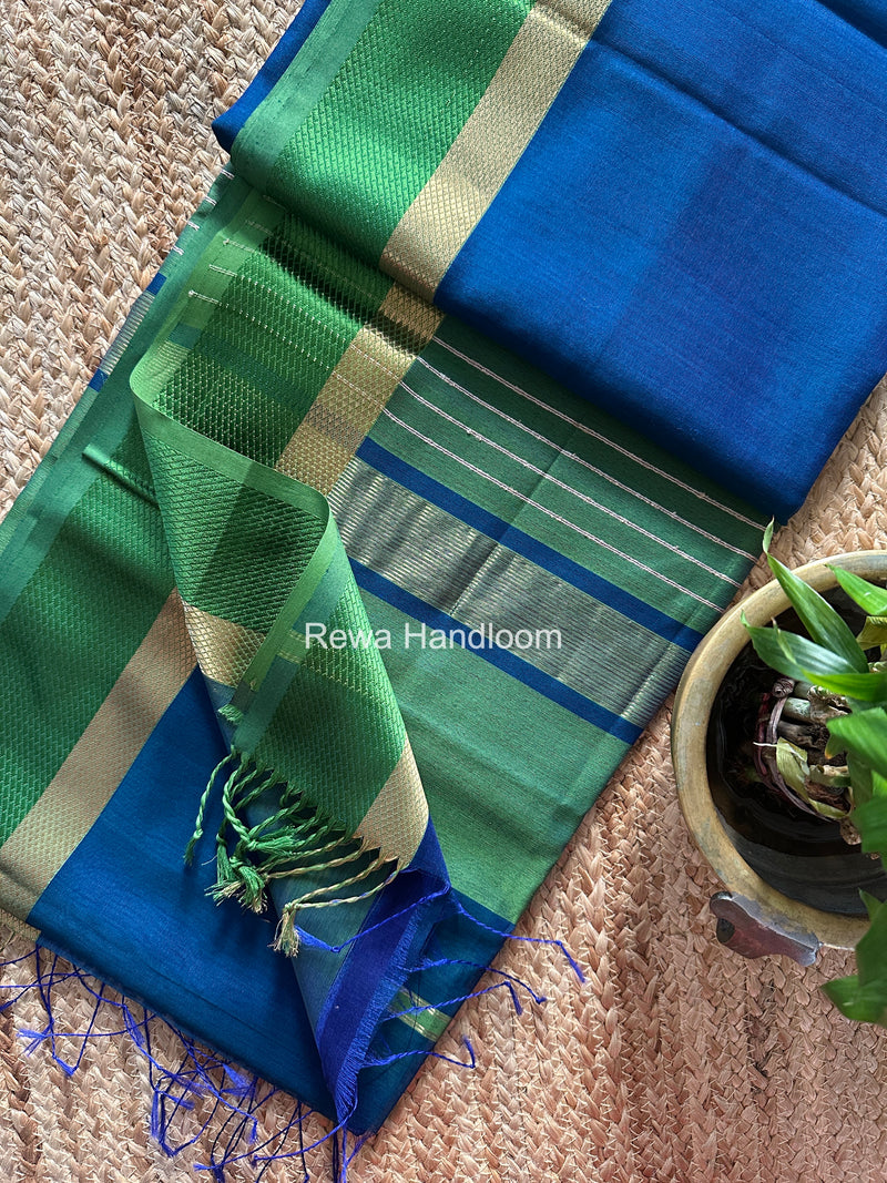 Maheshwari Resham Thread Border Saree