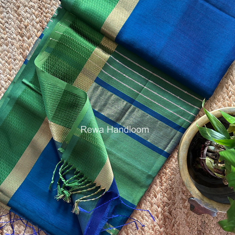 Maheshwari Resham Thread Border Saree