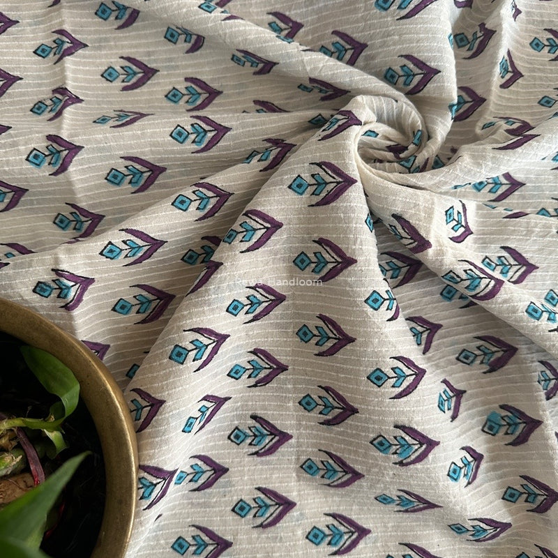 Cotton Handblock Print Fabric - 2.5 meter Cut - FAB010