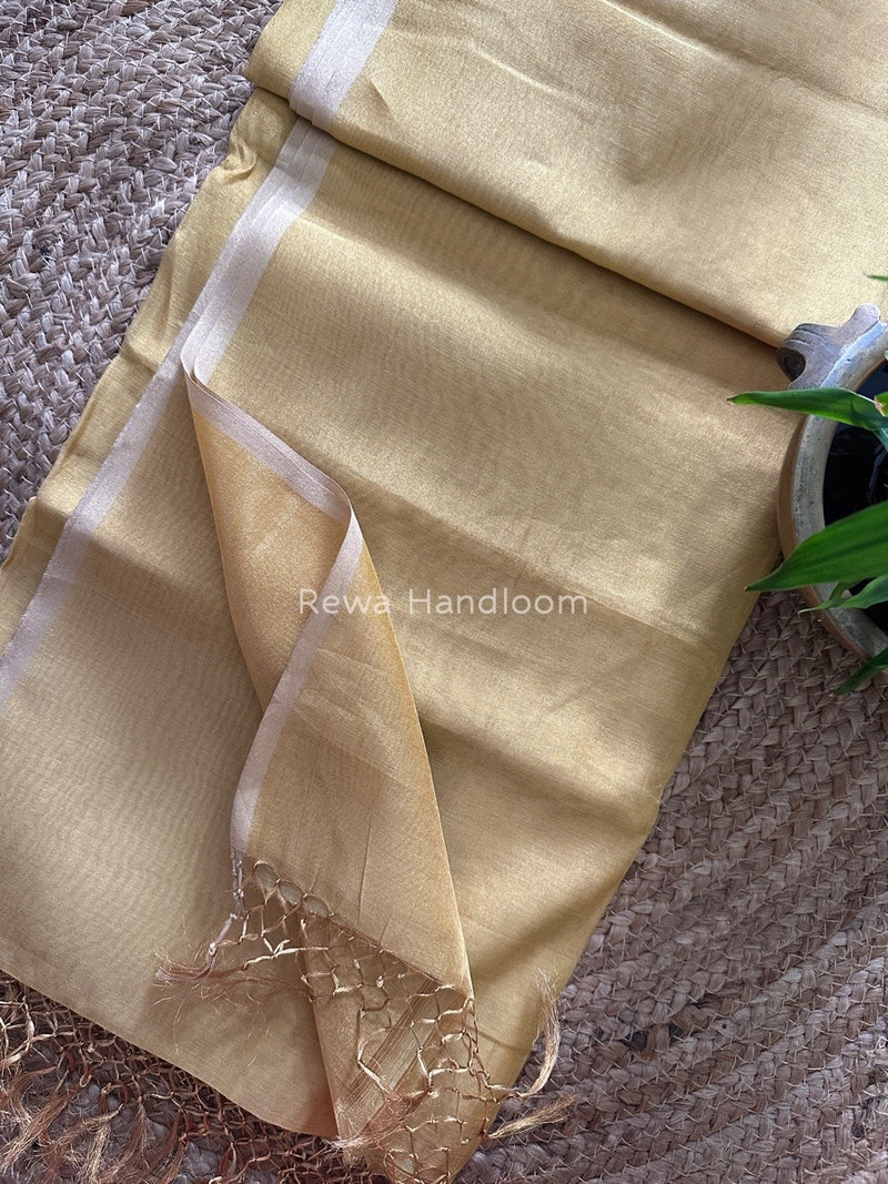 Maheshwari Silver Tissue Saree