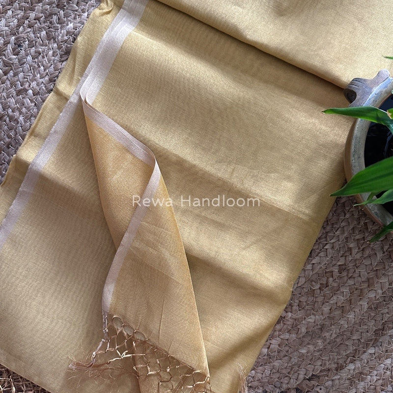 Maheshwari Silver Tissue Saree