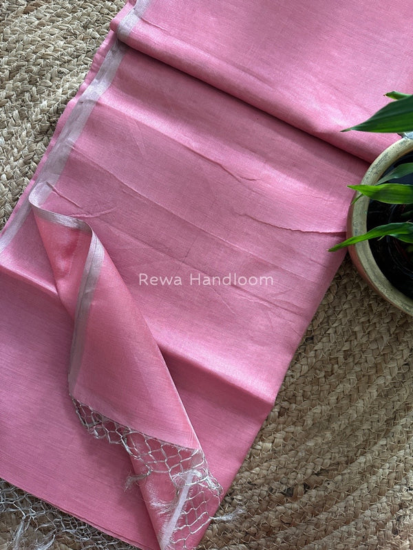 Maheshwari Silver Tissue Saree