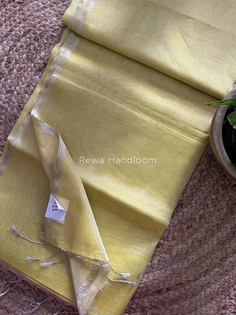 Maheshwari Silver Tissue Saree