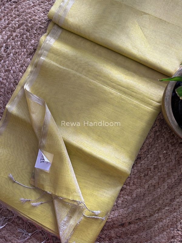 Maheshwari Silver Tissue Saree