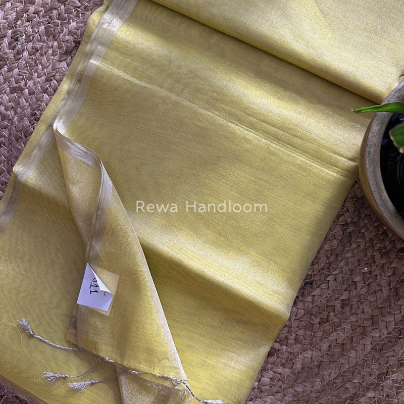 Maheshwari Silver Tissue Saree