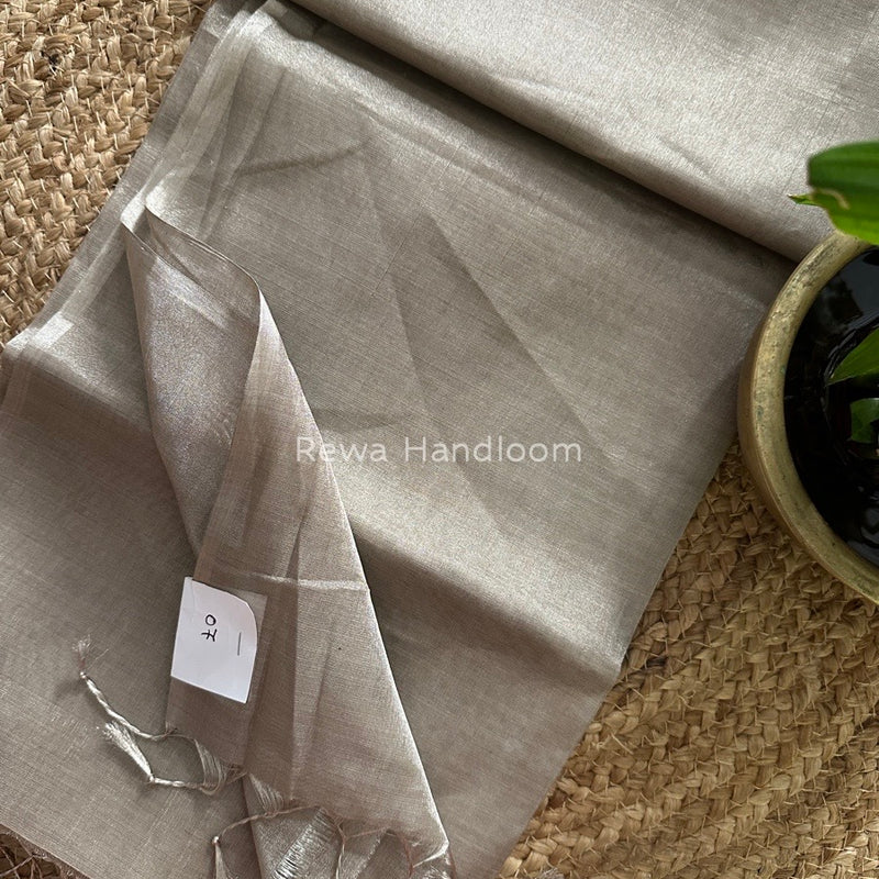 Maheshwari Silver Tissue Saree