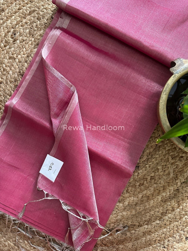 Maheshwari Silver Tissue Saree