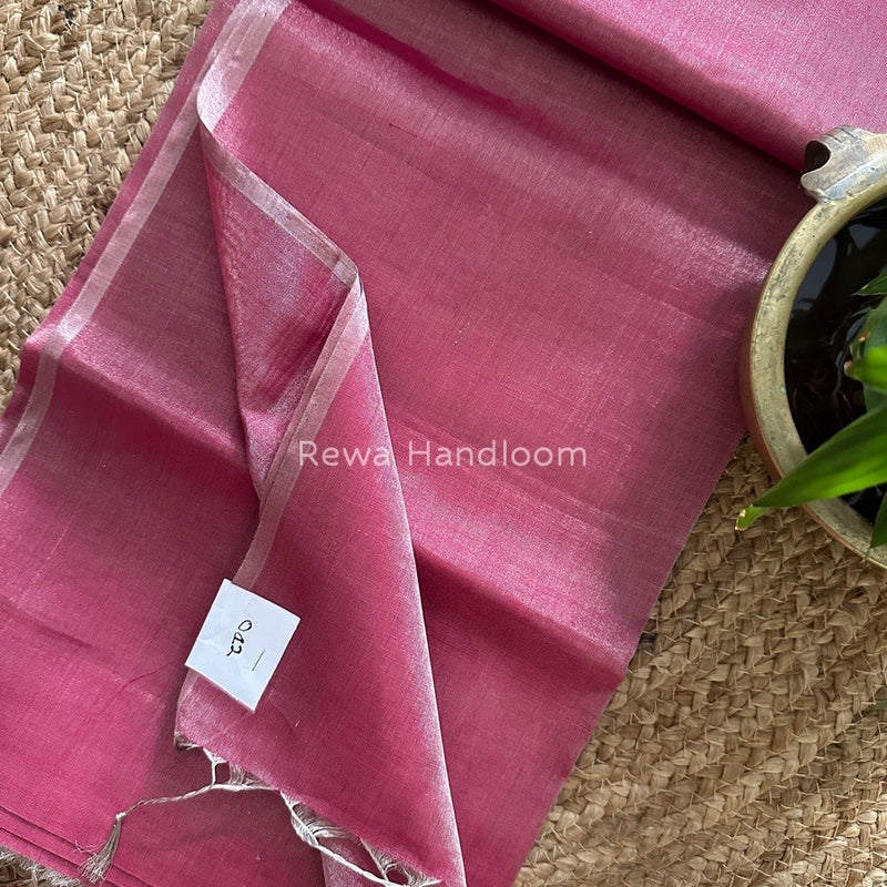 Maheshwari Silver Tissue Saree