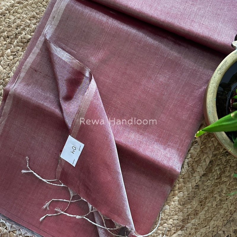 Maheshwari Silver Tissue Saree