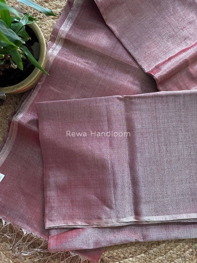 Maheshwari Maroon Silver Tissue Saree TSS04