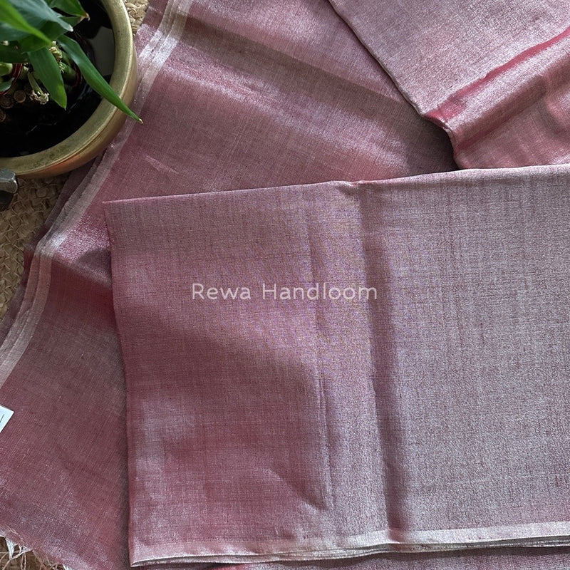 Maheshwari Maroon Silver Tissue Saree TSS04