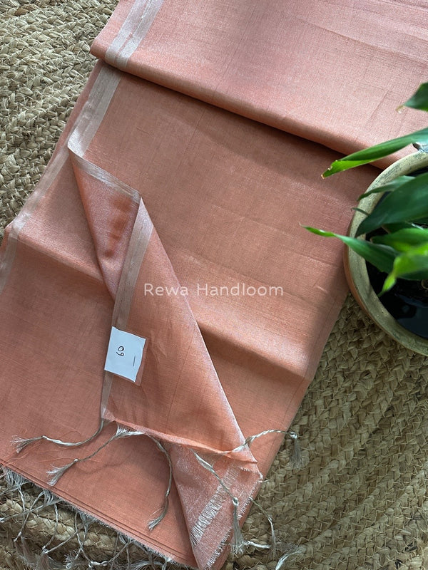 Maheshwari Silver Tissue Saree