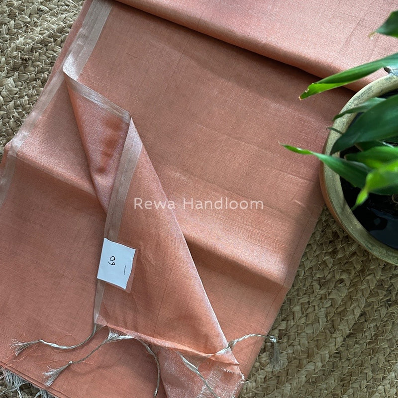 Maheshwari Silver Tissue Saree