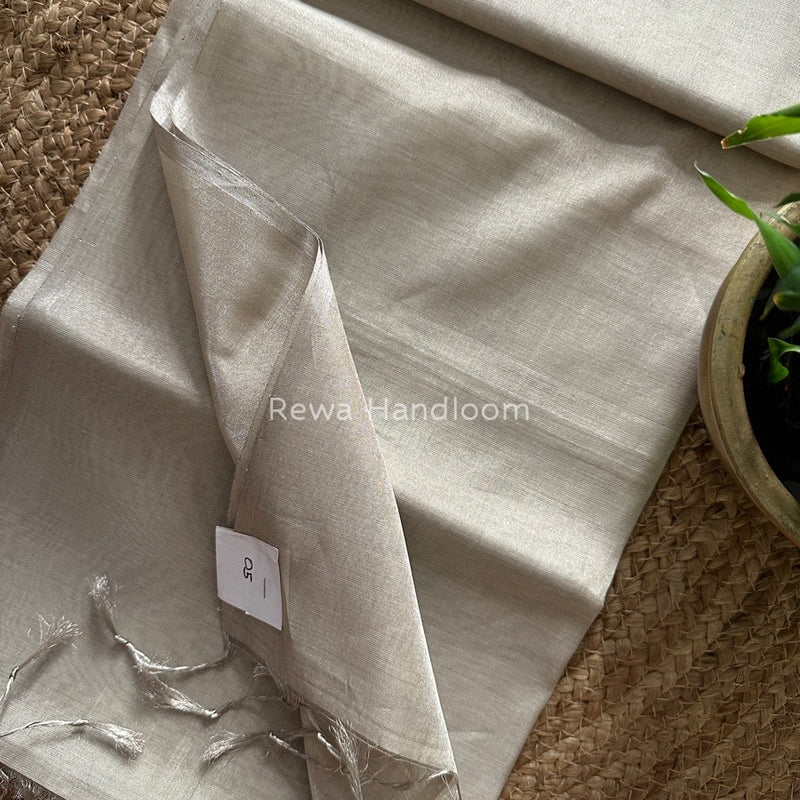 Maheshwari Silver Tissue Saree