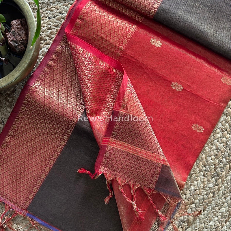 Maheshwari Tissue Butti Saree
