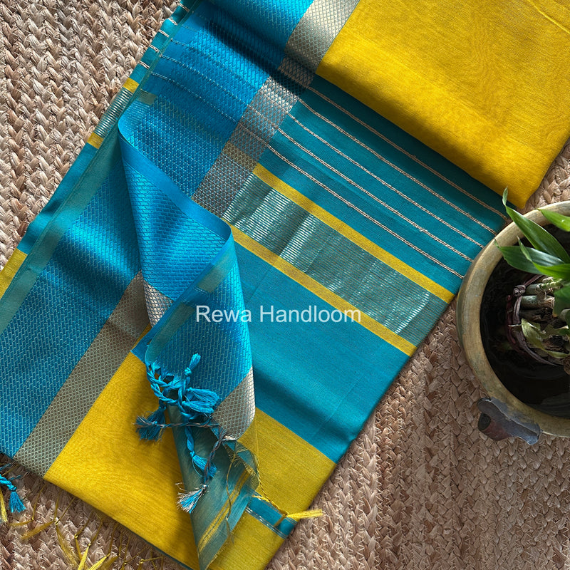Maheshwari Resham Thread Border Saree