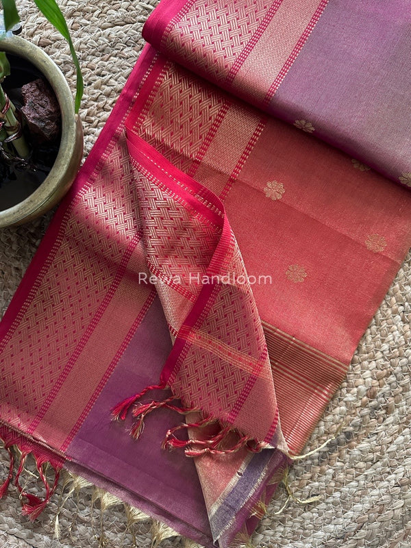 Maheshwari Tissue Butti Saree