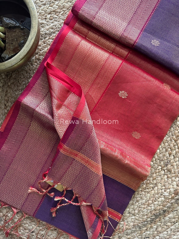 Maheshwari Tissue Butti Saree
