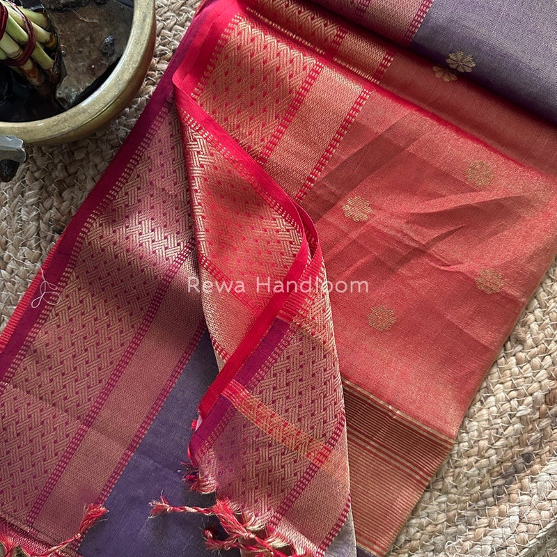 Maheshwari Tissue Butti Saree