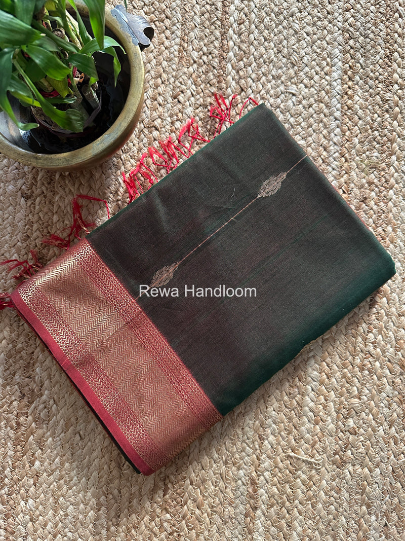 Maheshwari Green Shaded Butti Saree SBBS020