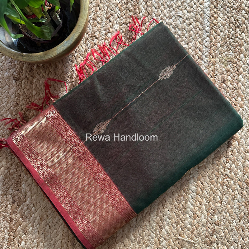 Maheshwari Green Shaded Butti Saree SBBS020