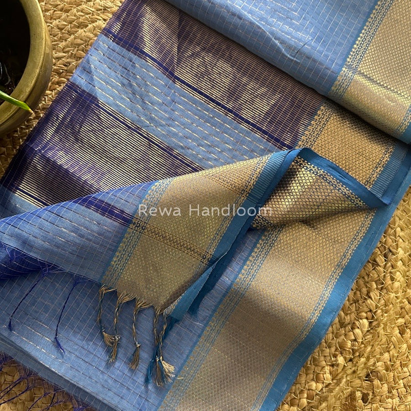 Maheshwari Zari Checks Saree