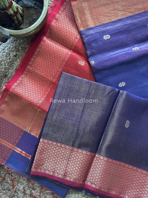 Maheshwari Tissue Butti Saree