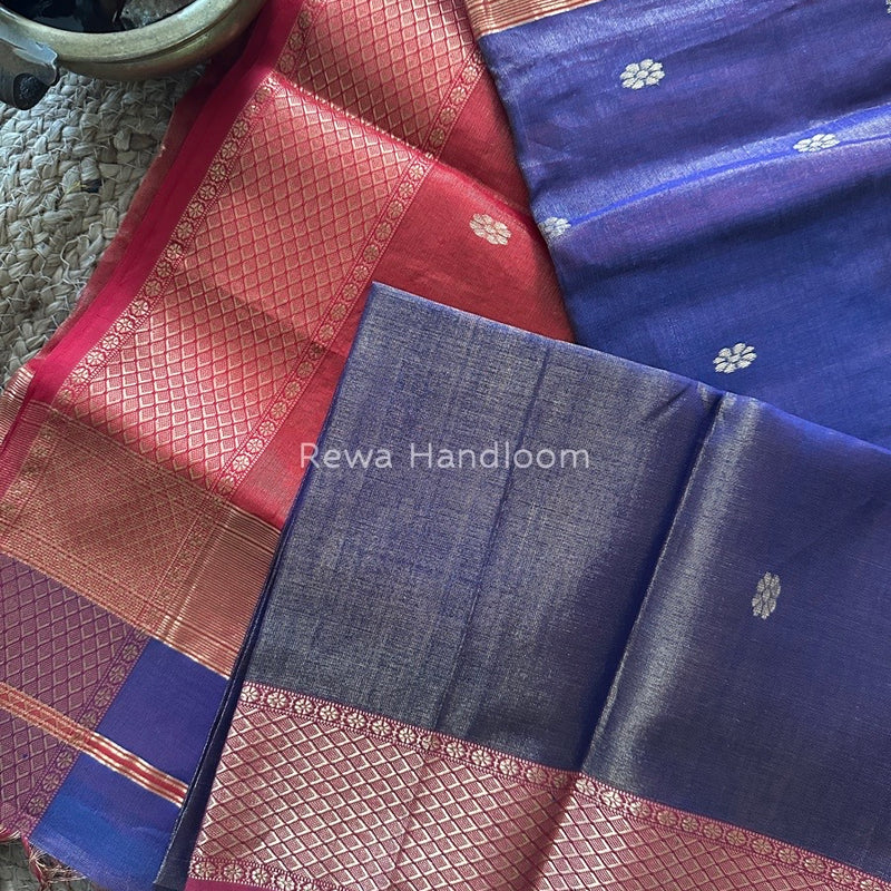 Maheshwari Tissue Butti Saree