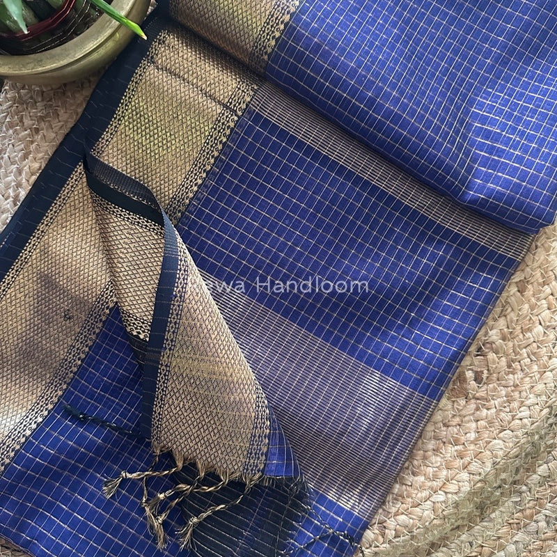 Maheshwari Zari Checks Saree