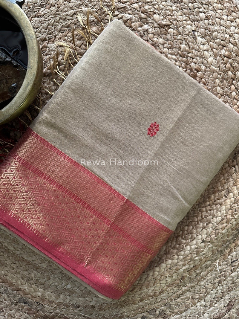 Maheshwari Tissue Butti Saree