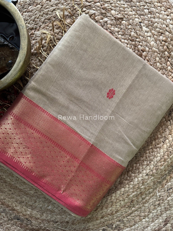 Maheshwari Tissue Butti Saree