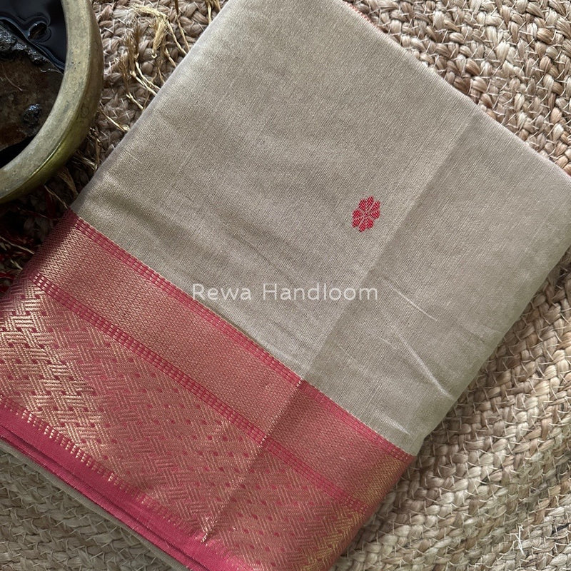 Maheshwari Tissue Butti Saree