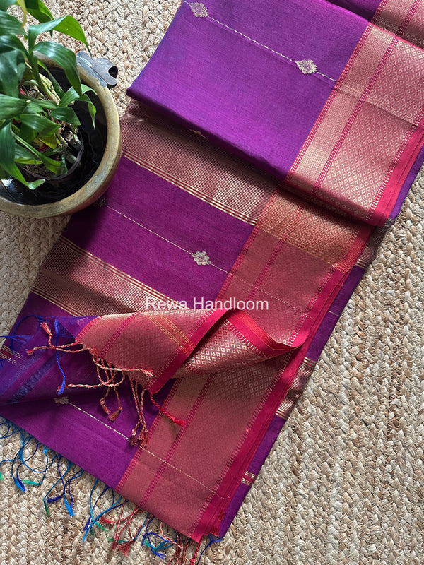 Maheshwari Shaded Butti Saree