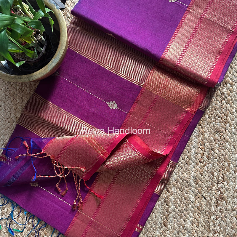 Maheshwari Shaded Butti Saree