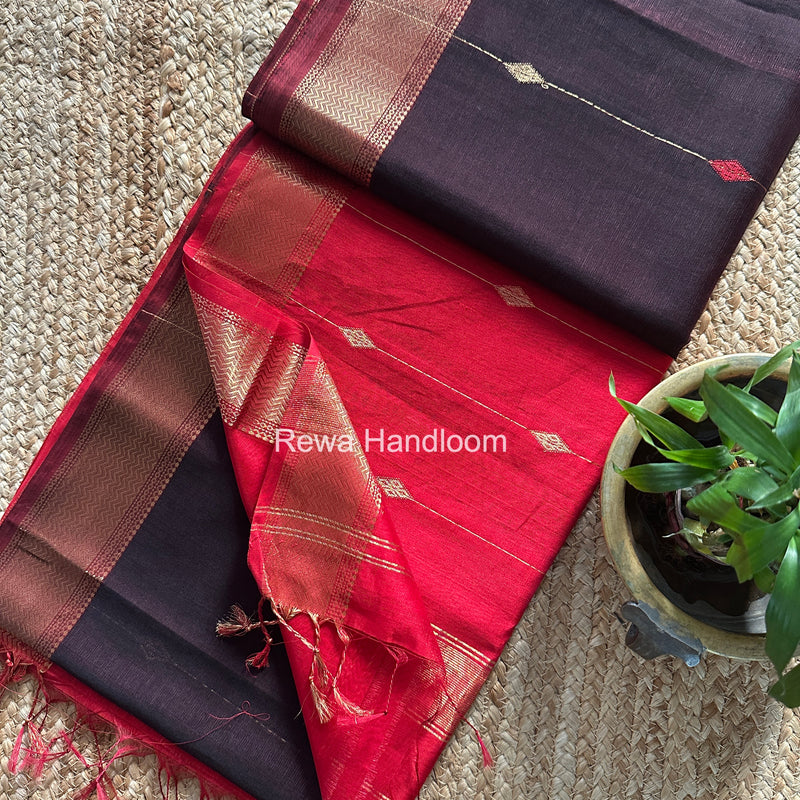 Maheshwari Shaded Butti Saree