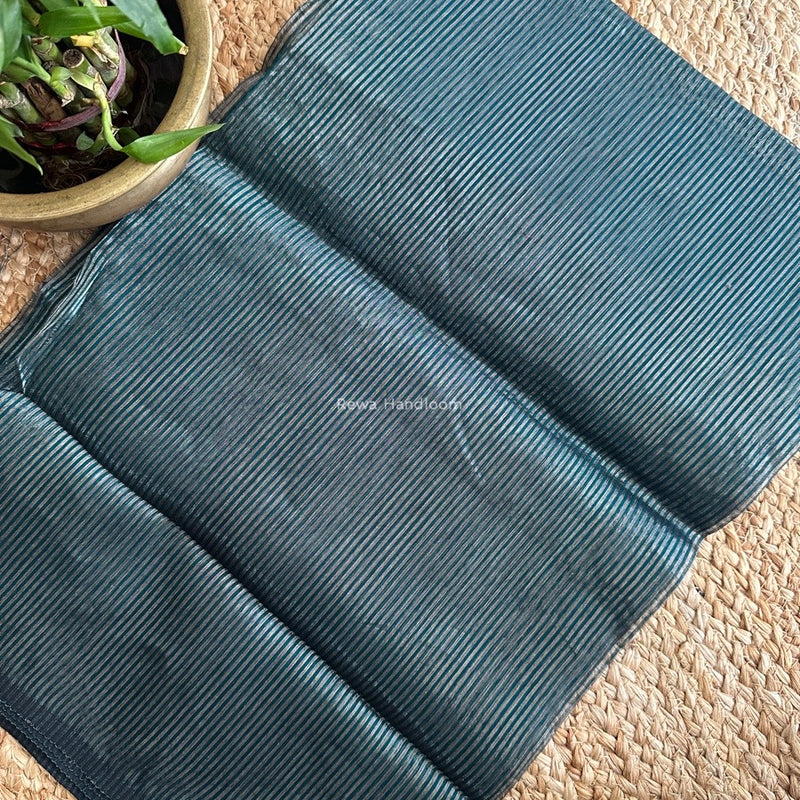 Maheshwari Rama Green Tissue Silk Fabric
