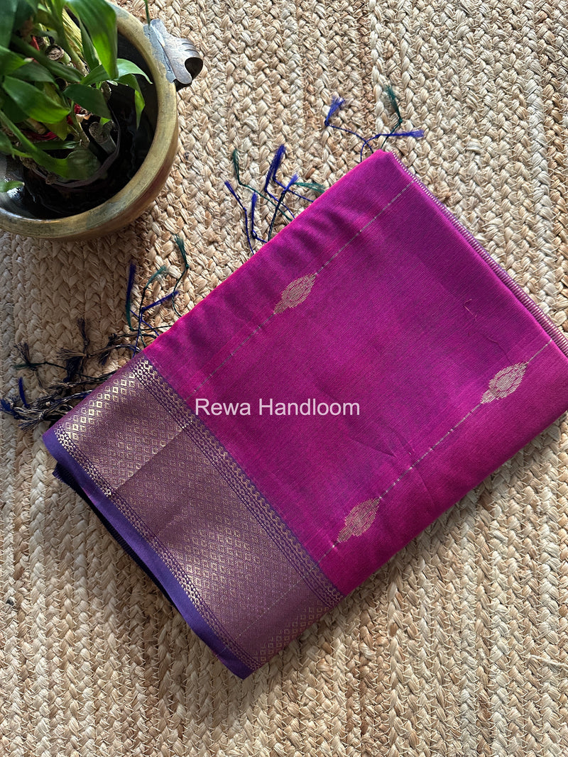 Maheshwari Magenta Shaded Butti Saree SBBS021