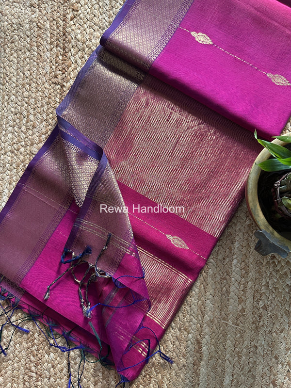 Maheshwari Shaded Butti Saree
