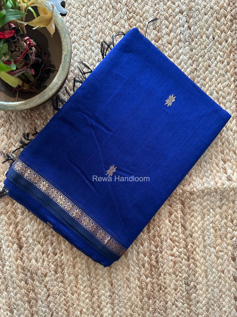 Blue Star Butti Maheshwari Saree SSB081