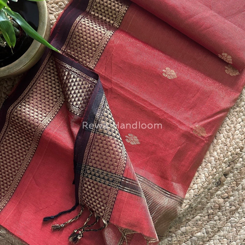 Maheshwari Tissue Butti Saree