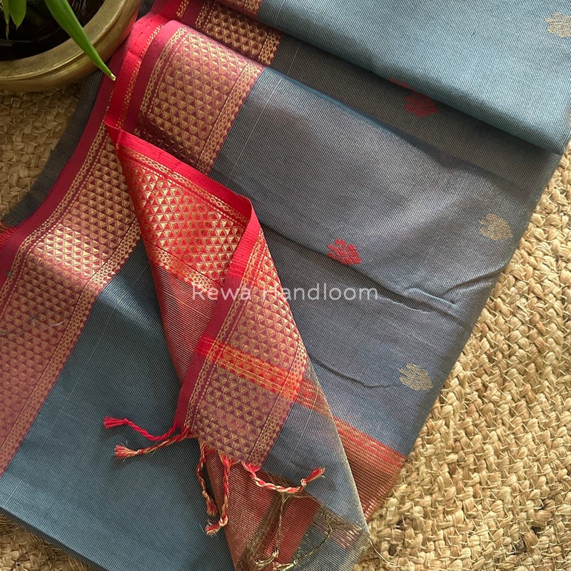 Maheshwari Tissue Butti Saree