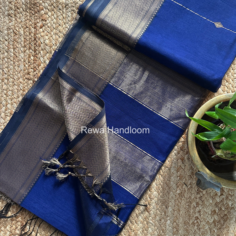 Maheshwari Lining Butti Saree