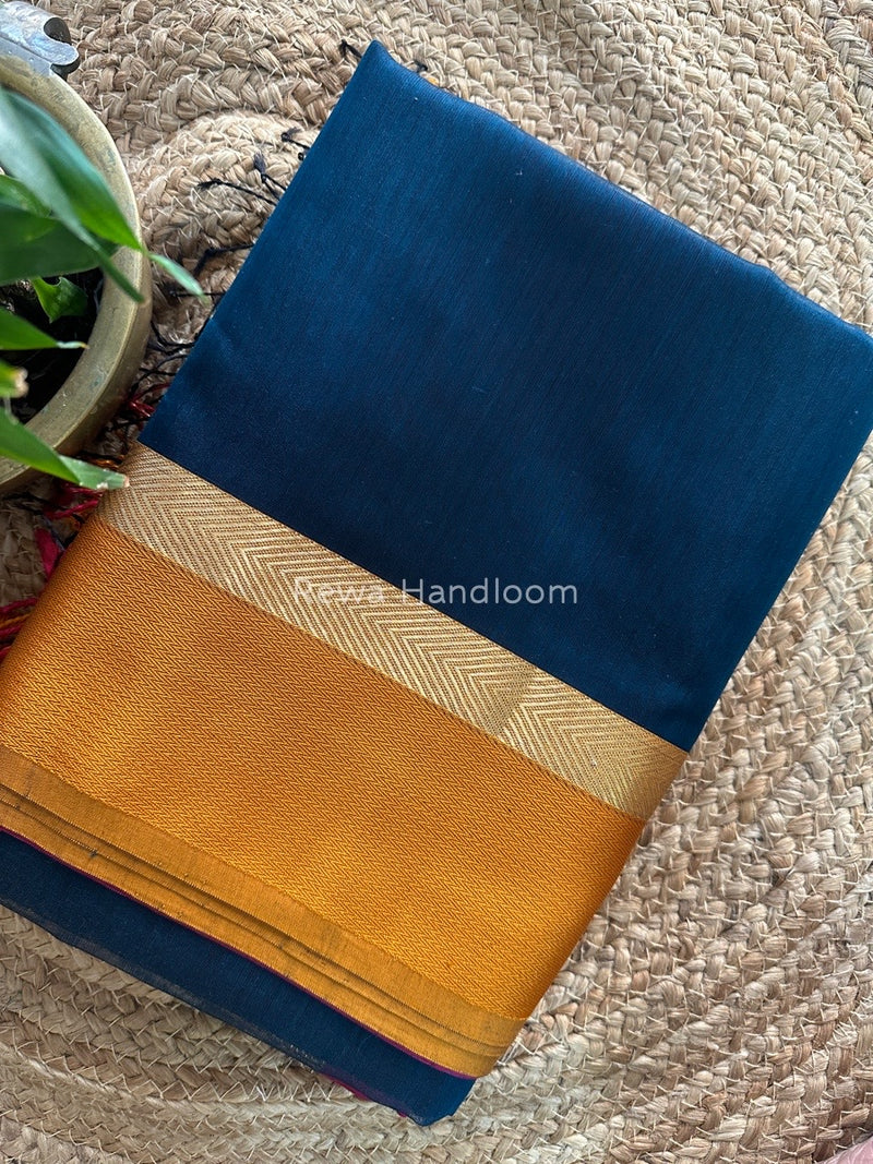 Rama Green Ganga Jamuna Maheshwari Saree GJ0101