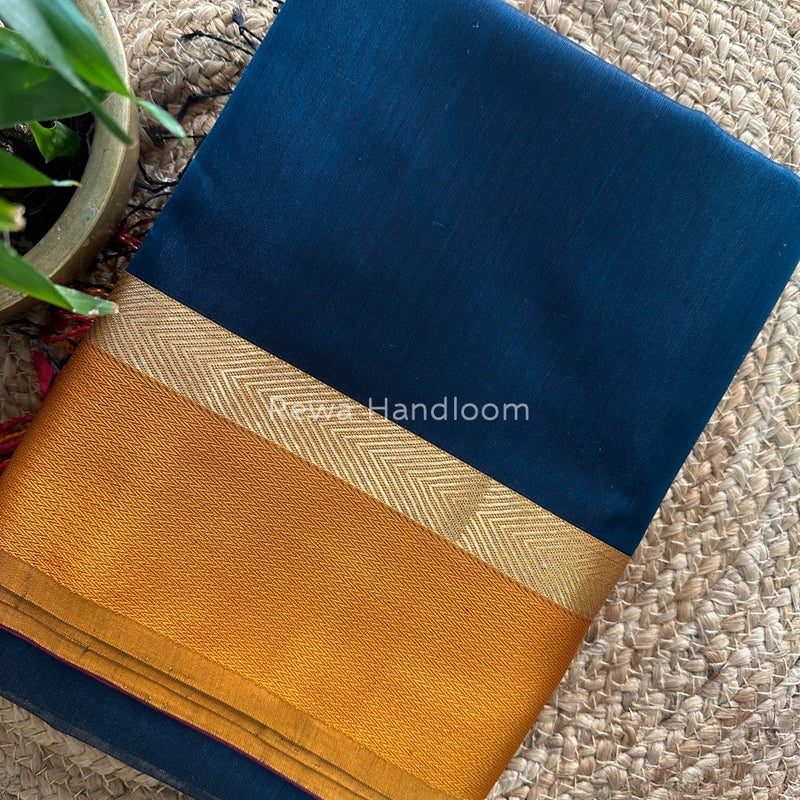Rama Green Ganga Jamuna Maheshwari Saree GJ0101
