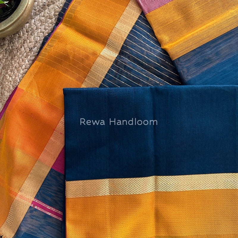 Rama Green Ganga Jamuna Maheshwari Saree GJ0101