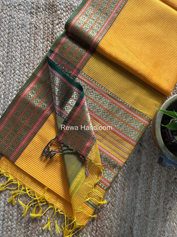 Maheshwari Garbha Reshami Silk Saree