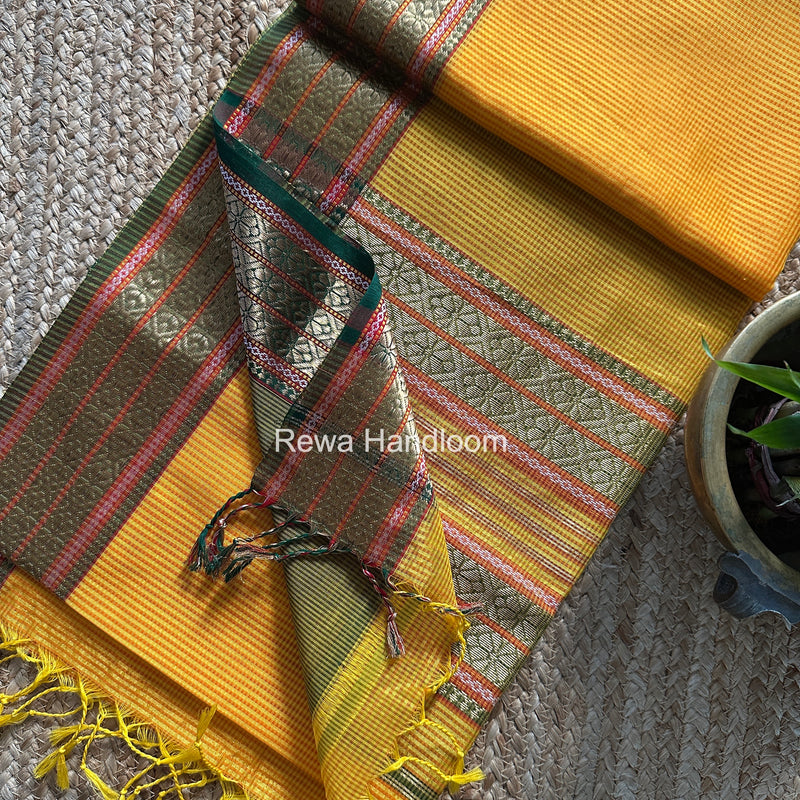 Maheshwari Garbha Reshami Silk Saree