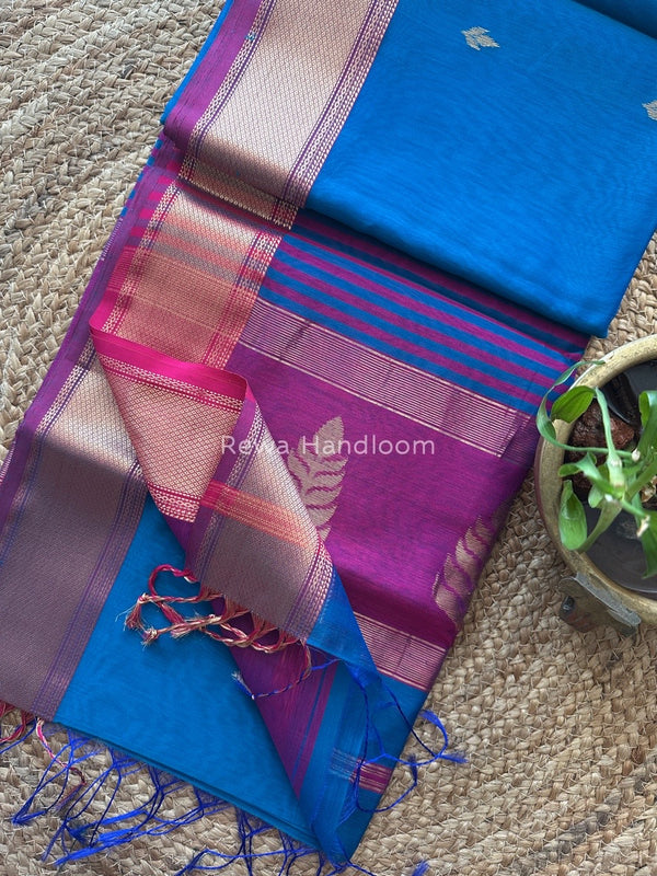  Butta Pallu Zari Border Saree ~ Maheshwari Saree