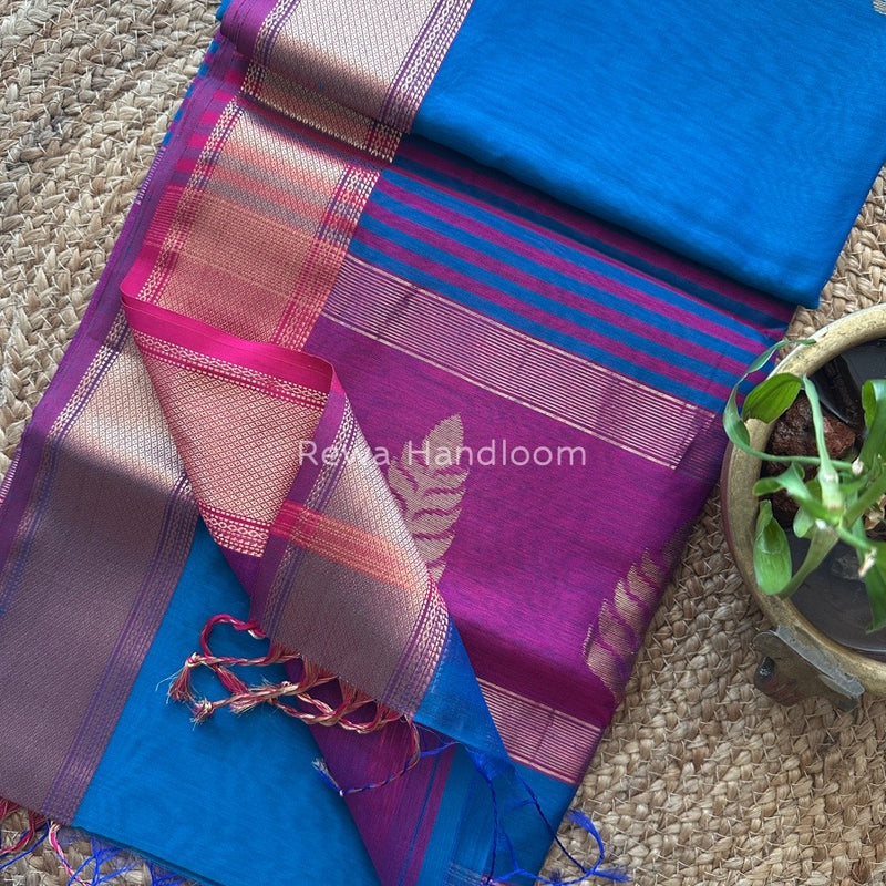 Butta Pallu Zari Border Saree ~ Maheshwari Saree