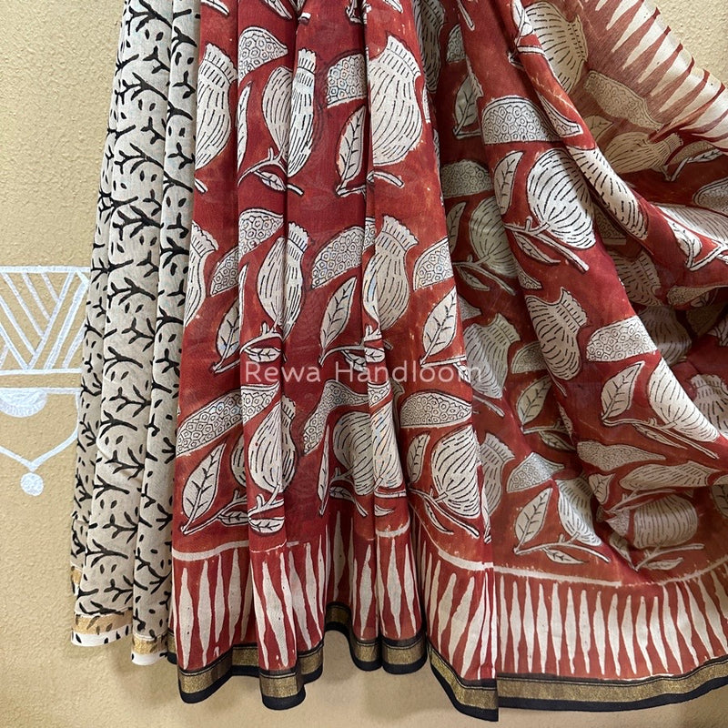  Chanderi Silk Printed Saree